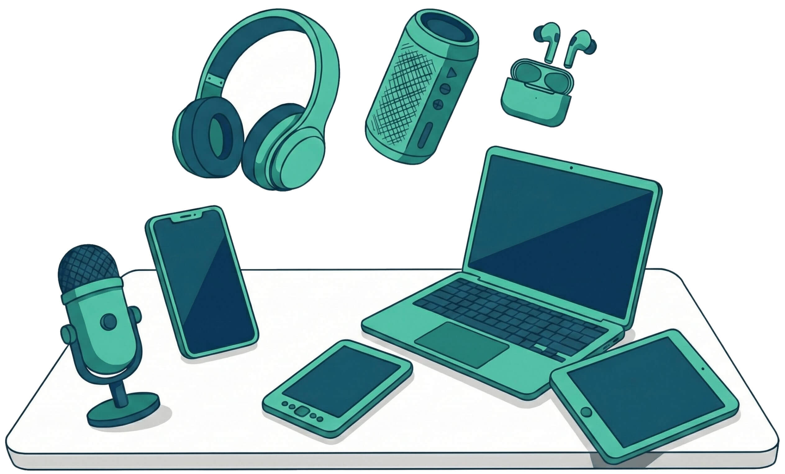 Verschiedene elektronische Geräte