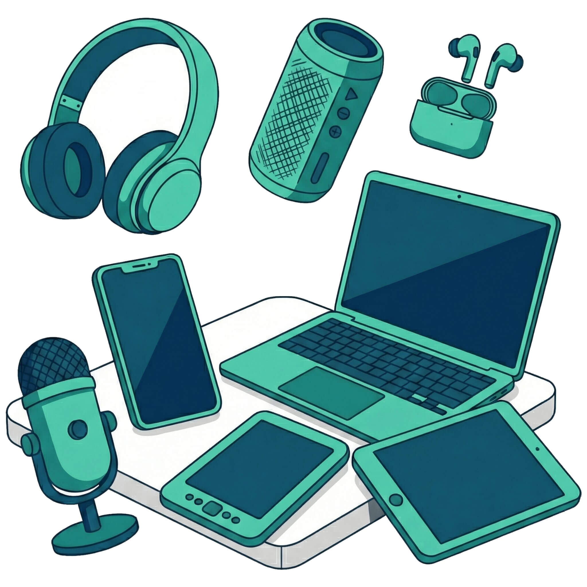 Verschiedene elektronische Geräte